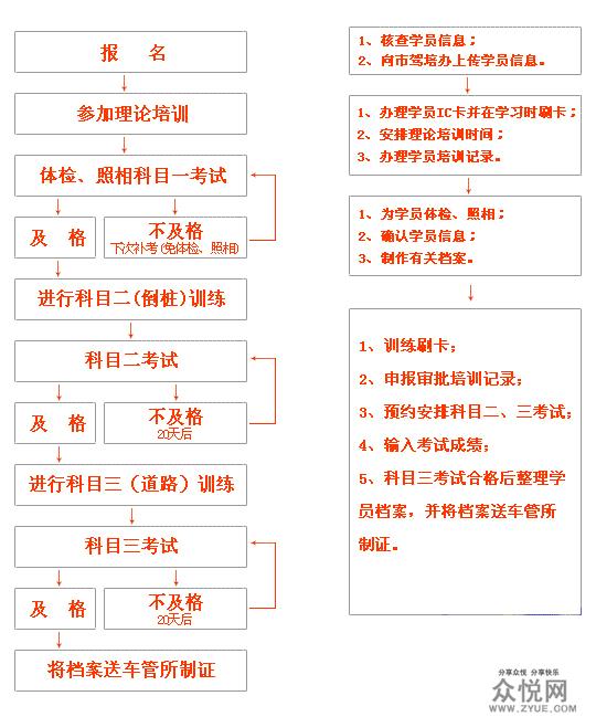 驾校最新汽车执照和学车流程